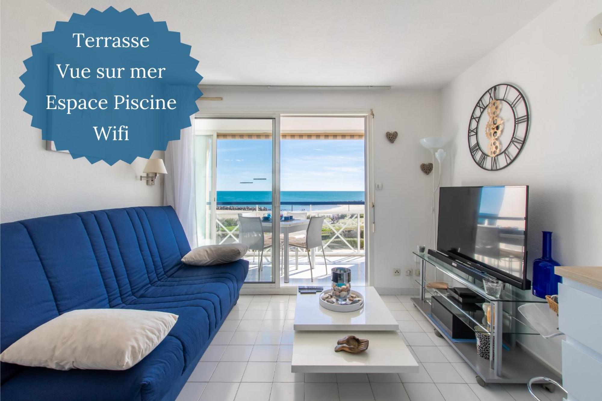 L'Evasion Bleue * Wifi * Bord De Mer * Piscine * Agde Zewnętrze zdjęcie
